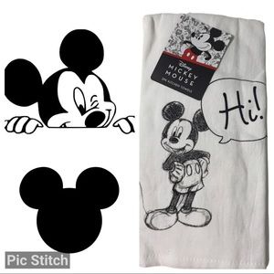 Disney “Sketch” Mickey Mouse Hi/Bye Kitchen Towels